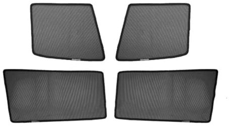 Auto Seitenscheibe Sonnenblende E60 E61 520i 525i 530i 535i 540i 51237008745 Autotür-Sonnenschutz Seitenfenster-Sonnenschutz Sonnenschutznetz(Front Rear 4pcs,E61)
