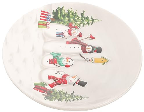 Cabilock Ciotola Da Portata Piatto in Ceramica Piatto Per Salsa Di Natale Mini Ciotola Per Condimenti Piatto Decorativo Per La Casa