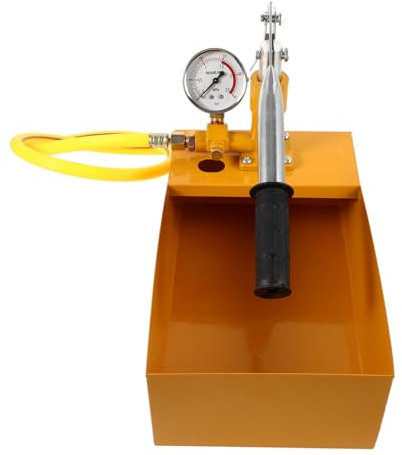JEWEDECO 25kg Hydrostatische Prüfpumpe Mit Manometer Handbetriebene Hochdruckprüfpumpe Für Rohrleitungsdruckprüfung Aus Verstärktem Aluminium Gefertigt