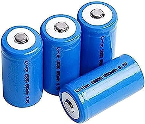 gudongping Rechargeable Battery18350 Battery 3.7 V 850 MAh Icr 18350 Cell Top for Flashlight Electronic Product,4 Pcs