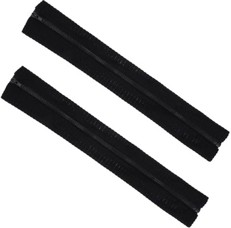 Teaaha 1Paar 44cm Armlehnenbezug mit Reißverschluss, Bürostuhl Dehnbar Polyester Armlehnen Polster Armlehne Entlastet Ellenbogen Beschwerden Gaming Stuhl Bezug (Schwarz)