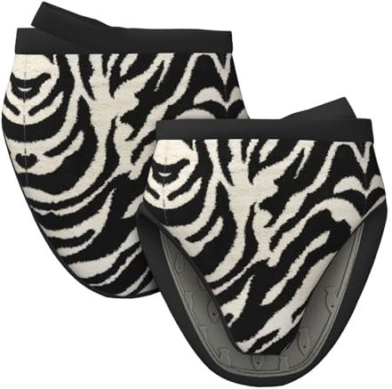 Zebra Animale Natale Silicone Forno Guanti Presine Regalo Per Cucina Friggitrice Ad Aria Guanti Per Cucinare Cottura