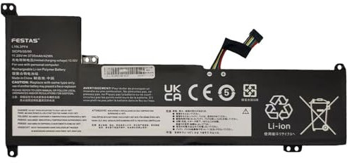 FESTAS 11.25V 42Wh L19C3PF6 L19L3PF4 Batterie Compatible avec Lenovo IdeaPad 3-17IIL05 3-17IML05 Series SB10W89845 SB10W89847 5B10W89835 5B10W89846 Ordinateur PC Portable