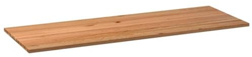 vidaXL Tischplatte Hellbraun 280x100x4 cm Massivholz Eiche Rechteckig, Esstischplatte, Schreibtischplatte, Bartischplatte, Esszimmertischplatte