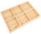 YARNOW Vassoio Portaoggetti in Legno Con Scomparti, Piatto Per Gioielli, Organizer Per Accessori, Vassoio Di Stoccaggio Per Casa E Ufficio, Design Elegante E Funzionale, 35x24x3.5cm