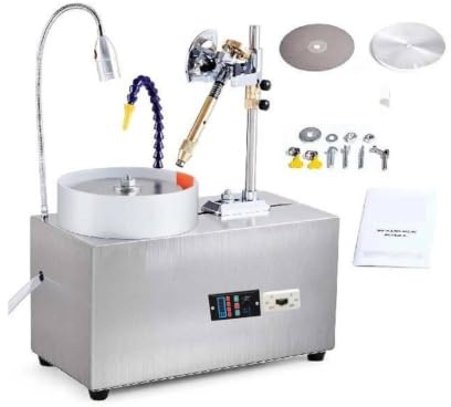 Edelstein-Facettiermaschine, 180 W Jade-Schleif-Poliermaschine, 0-2980 U/min einstellbare Rotationsschwindigkeit Rock Jewel Winkelpolierer für effizienteres Schleifen