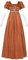 FCCAM Damen Regency Kleid, Viktorianisches Empire Kleid mit V-Ausschnitt, orange Mittelalter Damenkleid, lang und bequem, mit abnehmbarem Schmuckstein, gelbem Schal & weißen Handschuhen, S