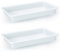 AC - Pack de 2 Bandejas Frigorificas - Capaciadad de 2,5 L - Fabricado en Plástico - Apto para Microondas y Congelador - 6 x 30 x 23 cm - Color Blanco