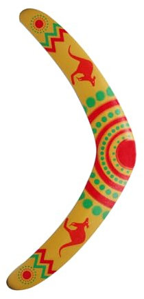 SVNR Boomerang für Kinder und Erwachsene - Rückkehr Bumerang aus Eva Kunststoff, V-förmiges Wurfspielzeug für Outdoor-Spiele und Sport im Freien (Rote Sonne)