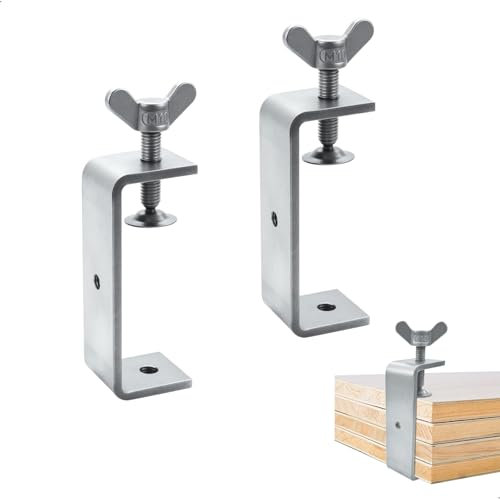2 Piezas C-Mordaza de Presion, Abrazadera de Acero Inoxidable, Sargentos de Apriete Metal, Alicates Para Carpintería, Mini Alicates Para Abrazaderas, Rango de Sujeción 0-100 mm 2 Piezas