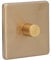ViaGasaFamido Dimmer Light Switches LED Dimmer Switch Brass Knob Adjustable Brightness with Stainless Steel Panel for Home Use AC220V 500W (Monodimental Light)