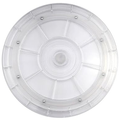 Floating Shelves For Wall Clear Lazy Turntable 6 Acrylic Turntable Bearing For Decorating Cookies Clear Swivel Organizer Base Racking Shelving (, One Size)