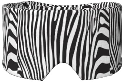 Tier Zebra, Vollständige Augenabdeckungen, lichtblockierende Augenmaske, Schlafaugen- und Ohrenschützer