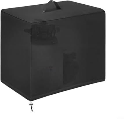 NINMORTH Housse de filtre à sable d'extérieur pour pompe de piscine Intex, coque de protection en tissu 600D avec cordon réglable, 84 x 61 x 86 cm, noir