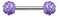 beyoutifulthings KRISTALL-Kugeln Brustwarzen-Piercing Intim-Piercing Brust-Piercing Nippel-Piercing Edelstahl ZIRKONIA TANSANIT 1,6mm 14mm