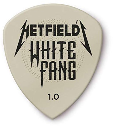 JIM DUNLOP Plektrum Ultex Hetfield's White Fang 1,00mm 6 Stück, Weiß