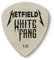 JIM DUNLOP Plektrum Ultex Hetfield's White Fang 1,00mm 6 Stück, Weiß