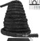 Yes4All Corda da allenamento con custodia protettiva – ancoraggio in acciaio e cinturino incluso: 38 mm / 50 mm di diametro Poly Dacron 9 m, 12 m, 15 m di lunghezza (38 mm - 12 m)