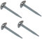 Ogquaton 50 x Ground Sheet Plastic Tent Pegs Awning Carpet Pegs Heavy Duty Grey Creative and Useful