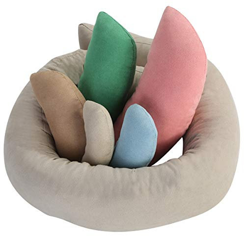 Oenbopo Neugeborene Fotografie Requisiten Set, Baby Fotografie Korb Baby Fotografie Requisiten Set für professionelle Fotos (Khaki)