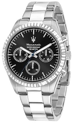 Maserati Herrenuhr, Competizione Kollektion, aus Edelstahl, mit Edelstahl-Armband - R8853100023