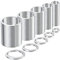 Porte Cle,Anneaux Porte Clé Inox,Porte-Clés 30MM 20MM 25MM 15MM 10MM,Anneau Porte Clefs,Anti-Rouille, Anti-Aimant, Pour Hommes Et Femmes, Bureaux, Maison, Organisation De Clé De Voiture