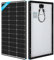 Renogy Panneau solaire 100 W 12 V monocristallin élégant avec module haute efficacité PV Power RV Marine Bateau hors réseau, cadre 100 W, cadre noir