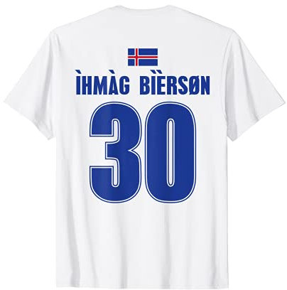 Isländische Namen auf Sauf Trikot Fußball Island Mallorca T-Shirt