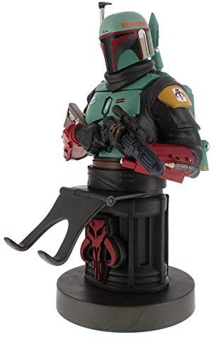 Exquisite Gaming: The Mandalorian: Boba Fett - Original Handy & Gaming Controller Halterung, Geräteständer, Cable Guys, Lizenzfigur