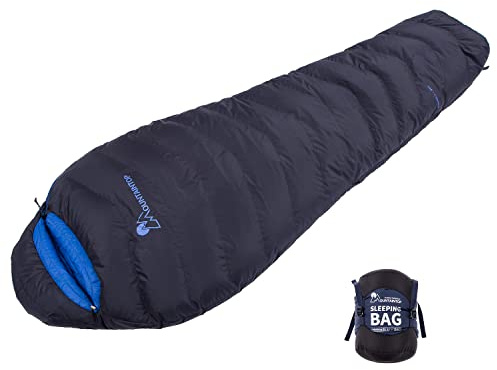 Mountaintop Ultralight Mummy Down Sleeping Bag 650 Fill Power Duck Down Suits for 32 Degree F for Camping Hiking Backpacking