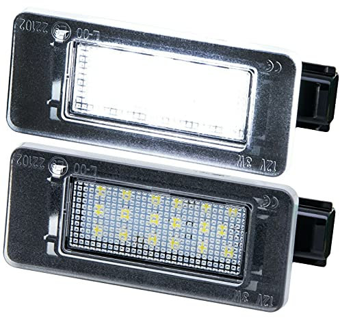 Recambo LED Kennzeichenbeleuchtung mit E-Zulassung | Plug & Play | CanBus - Fehlerfrei | SMD Nummernschildbeleuchtung kompatibel für Dacia Duster II | ab Baujahr 2018>