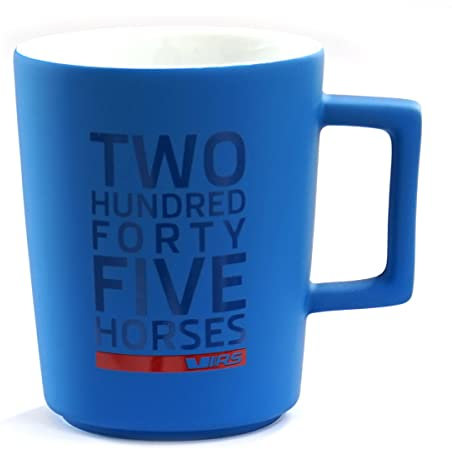 Skoda 5E0069601287 Tasse RS Design VRS Becher 245PS Keramikbecher Kaffeetasse Porzellan, blau