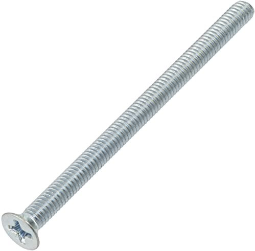 AERZETIX - C59667 - Satz von 50 Metallschrauben M4x60 mm mit senkkopf PH2 - DIN 965 - aus kohlenstoffstahl - härte 4.8 - verzinktes finish - zur befestigung von schraubendreherschrauben
