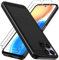 ivoler Hülle für Honor X8 4G (Nicht für Honor X8 5G) mit 2 Stück Panzer Schutz Glas, Militärischer Stoßfest Handyhülle, Dünne Weiche TPU Silikon Kratzfest Schutzhülle Anti-Fingerabdruck Case, Schwarz