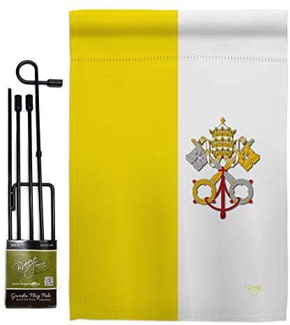 Città del Vaticano Giardino Bandiera Set Nazione Regionale Internazionale Mondo Paese Particolare Area Decorazione Della Casa Banner Piccolo 70cm*102cm