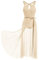 FYMNSI Damen Lyrisch Tanzkleid Ballettkleid ?rmellos Pailletten Trikot Mit Wickelrock Maxikleid T?ll Langes Trikotkleid Modern Contemporary Tanzkost?me Turnanzug B?hnenanzug Kost?m Champagner XL