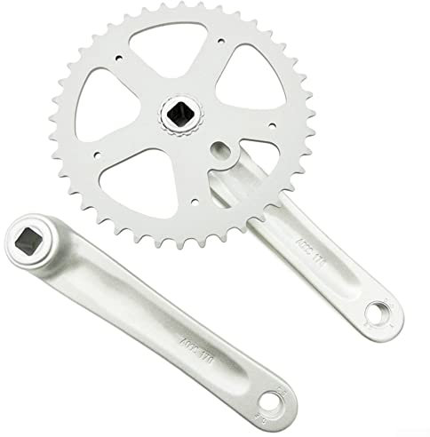RANRAO Rennrad-Kurbel, Mountainbike-Kettenblatt-Set, Kurbelgarnitur, 170 mm, quadratischer Kegel, 40T, 36T, Kurbel aus Aluminiumlegierung, Kurbel