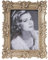 HAUCOZE Bilderrahmen Fotorahmen Tisch Dekor Modern Skulptur Geschenk Gold 13x18cm