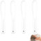 4 Pièces Cosmétique Spatule Plastique, Stick Spatule Faciale, Maquillage Spatules, Spatule Creme Visage, Beauté Visage Spatules, Masque Facial Brosse, pour Outils de Soin de Peau
