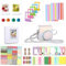 Riosin Instant Mini 12 Accessories Compatible with Fujifilm Instax Mini 12 Camera,Include mini 12 Case,Album,Filters,Wall Hang Frames,Film Frames,Border Stickers,Corner Stickers (Magic Silver)
