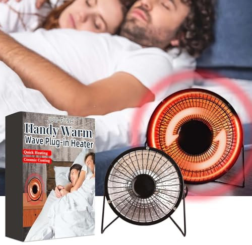 Heizlüfter Energiesparend Mobile Heizung Elektrisch Klein Mini Heizung Wärmelampe Baby Tragbarer Thermostat, Sichere Leise Heizung Garagen Heizung Für Den Innen- Und Außenbereich (2pc)