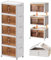 PAIDE P Armario Organizador Plegable. Despensa para Almacenaje de Cocina, Mueble apilable para Organizar Juguetes, Estantería plegable para Calzado. (60 cm - 5 Compartimentos)