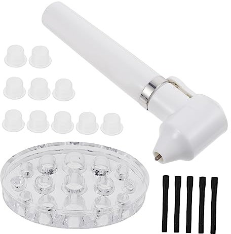POPETPOP 1 Juego Licuadora De Tatuajes Soporte De Taza De Tinta Mezclador De Liquidos Coctelera De Tinta Batidor De Pegamento Para Pestañas Eléctrico Posavasos El Plastico