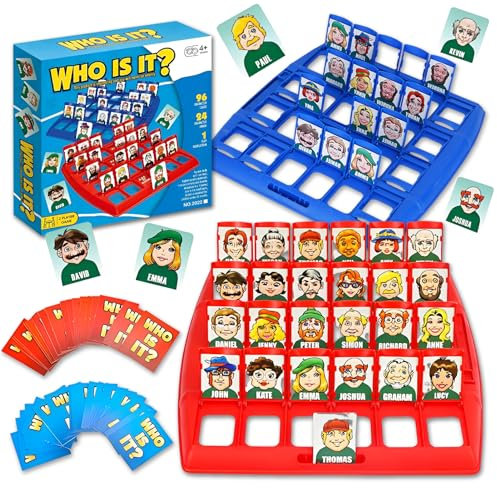 Adivina Quien Soy, Adivina Quien Soy Juego de Mesa, Juego de Mesa Quien es Quien Original, Guess Who Game, Un Clásico Juego de Adivinanzas Adecuado para Familias/Fiestas/Cenas