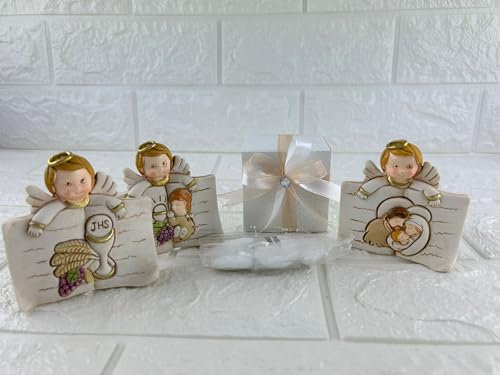 Bombonera Icono de comunión niña primera comunión cáliz sagrada familia completa composición