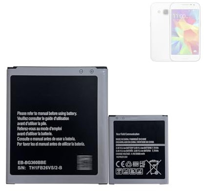 HIGHAKKU Batterie de rechange EB-BG360BBE compatible avec Galaxy Core Prime (G360F/G361F)