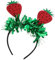 Erdbeer Haarreif: Hawaii Haarschmuck Damen - Lustiges Stirnband Mit Glitzerndem Erdbeer-Design FüR Fasching, Sommerpartys Und KostüMfeiern