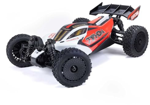 ARRMA Typhon GROM ARA2106T2 RC Car 1/18 Brushless Motor Over 30 km/h with Battery and Accessories Red