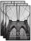 Americanflat Cadre Photo Noir de 70x100 cm - Lot de 3 - Cadre de 70x100 cm avec Encadrement Fins, Vitre en Plexiglas et Matériel de Suspension pour Affichage Vertical ou Horizontal