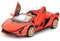 imtfzct 1/32 Lamborghini Sian Roadster Alloy Car Model, Sound und Licht Spielzeugauto mit Pullback-Funktion, geeignet für Sammlerauto-Modelle, Geschenk für Kinder (rot)